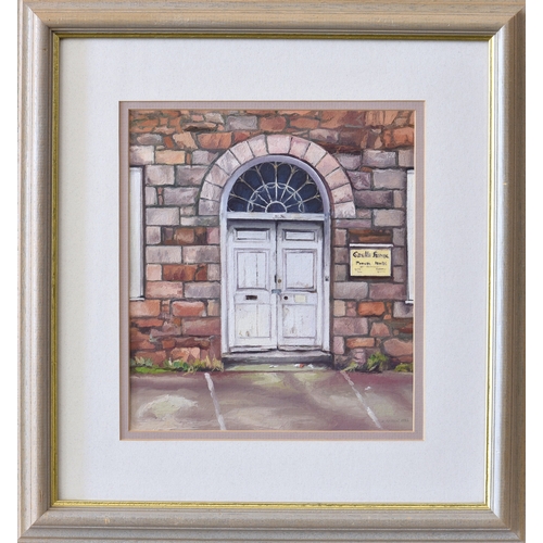 242 - Andre Ferrari (British b.c.1955), Doorway, Castle House, Jersey (destroyed), gouache, signed and dat... 