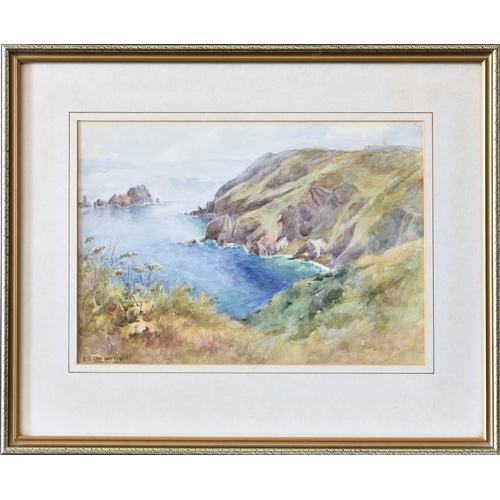 292 - Ethel Sophia Cheeswright (British, 1874-1977), Gull's Chapel, Sark, watercolour, signed lower left, ... 