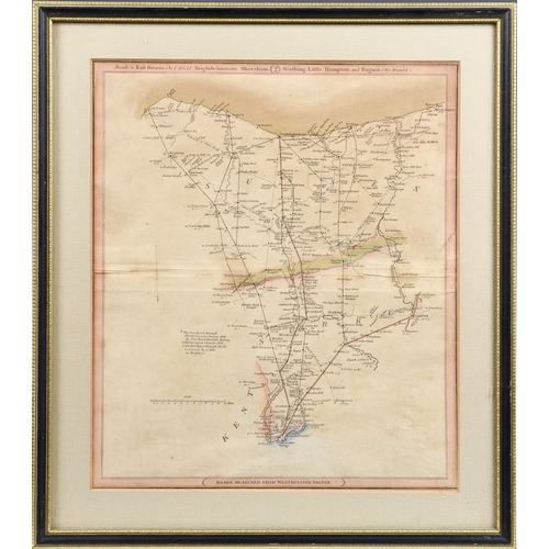 369 - Thomas Gardener - two maps: Sir Arthur Owen, map plan 'The road from London to St. Davids', and Sir ... 