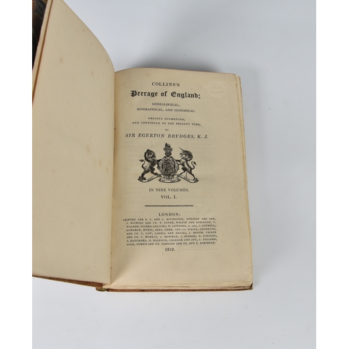 371 - Brydges (Sir Egerton, K.J.), Collins's Peerage of England, Genealogical, Biographical, and Historica... 