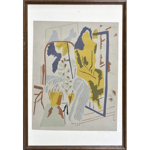 385 - Barclay Harvey (British, late 20th century), Woman in an Interior, chromolithograph, signed and date... 