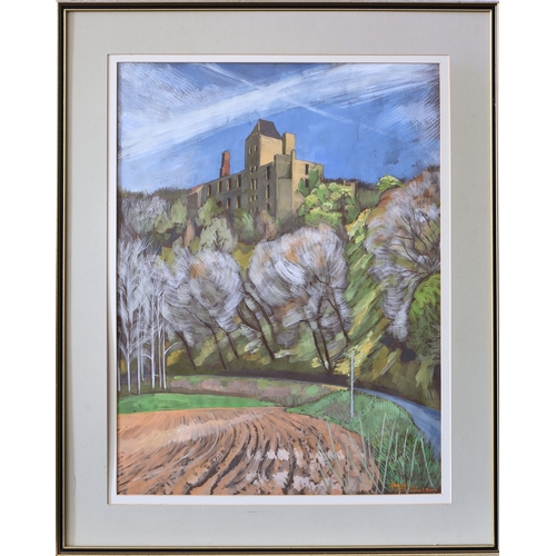 506 - Tom Pomfret (French, 1920-1997), "Ruin Chateau le Repaire", Saint-Aubin-de-Nabirat, Dordog... 