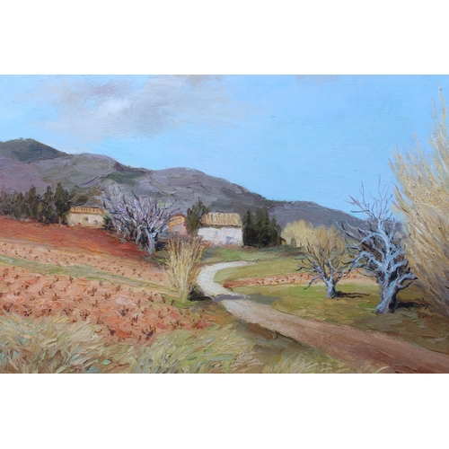 622 - Marcel Dyf (French, 1899-1985), French Landscape with Cottages and Distant Hills, oil on canvas, sig... 