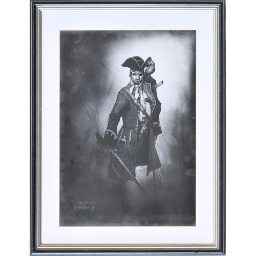 700 - Mark Brown (late 20th century), "Long John Silver", pen & ink and wash, signed, titled and... 