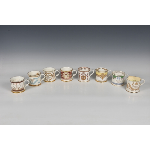 126 - A collection of commemorative Royal bone china mugs - 'Buckingham Palace' The Royal Collection, seve... 