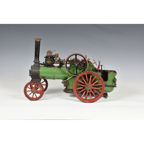 1265 - A 1 inch scale live steam model of a traction engine, built to the L.C. Mason design 'Minnie', finis... 