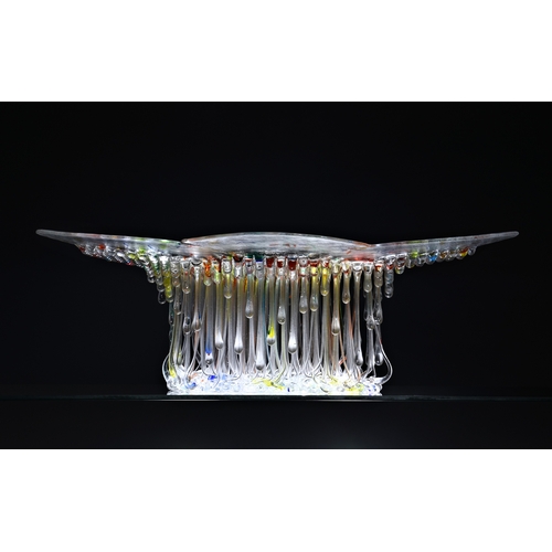 188 - Daniela Forti (Italian, b.1960) - an extraordinary 'Meduse' Series vetrofusione glass sculpture, the... 