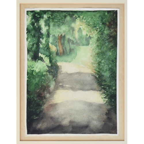 219 - Attributed to Edmund Blampied RE (Jersey, 1886-1966), A Country Lane, watercolour, unsigned, framed,... 