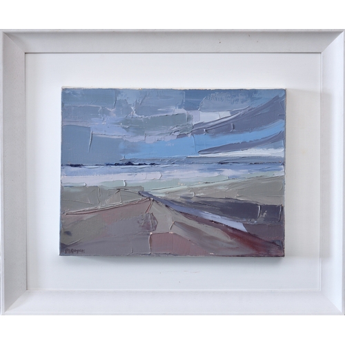 240 - Margaret Guyer (British, 20th century), Jersey Seascape, oil canvas, signed lower left "M. Guye... 