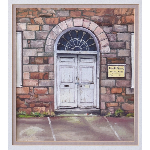 242 - Andre Ferrari (British b.c.1955), Doorway, Castle House, Jersey (destroyed), gouache, signed and dat... 