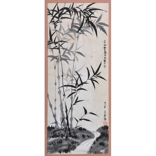 268 - Molly Parker known as Lan Mo-Li (Jersey, 20th century), Bamboo and Country Lane, Chinese ink and wat... 