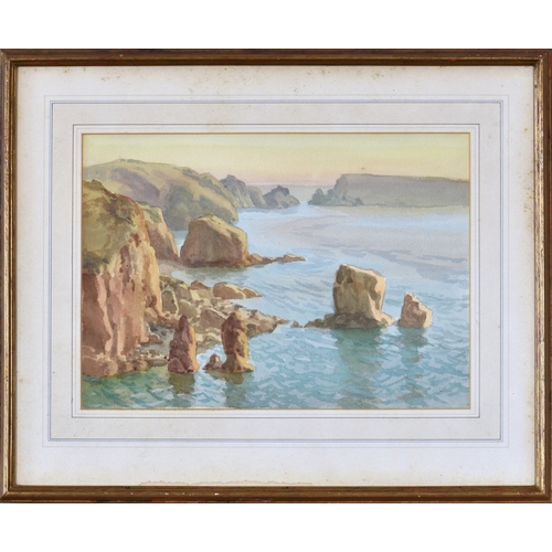 288 - Arthur Basset Waller (British, 1882-1974), A group of three Sark coastal scenes, to include Brecqhou... 