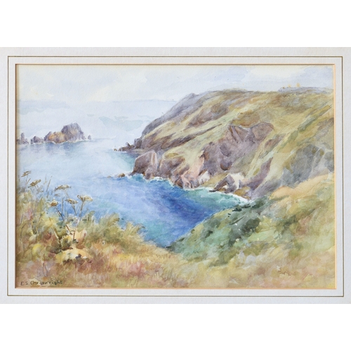 292 - Ethel Sophia Cheeswright (British, 1874-1977), Gull's Chapel, Sark, watercolour, signed lower left, ... 