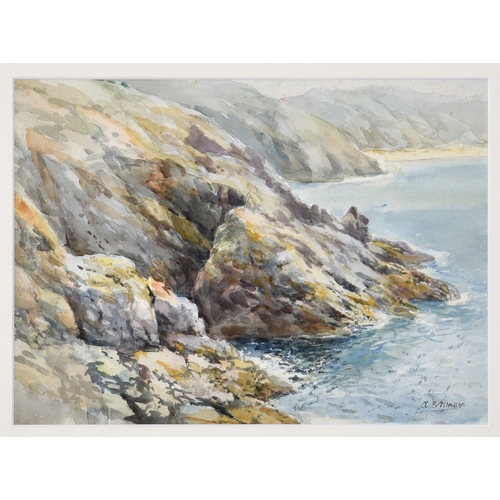 293 - Arthur Basset Waller (British, 1882-1974), Sark coastal scenes, watercolours, a pair, both signed lo... 