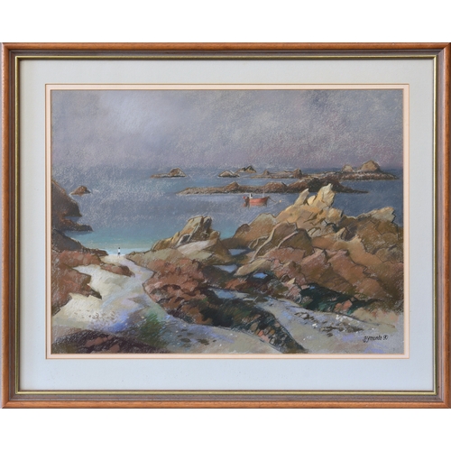 300 - Ken Symonds (British, 1927-2010), "Cobo, Near Albecq", Guernsey, pastel, signed and dated ... 