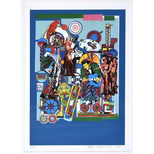 339 - Sir Edouardo Paolozzi CBE RA (Scottish, 1924-2005), "Jazz", screen-print, signed and dated... 