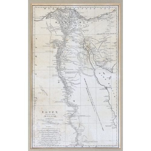 363 - Antique map of Egypt, Egypt called in the Country Missir" by J.B. Danville, engraved by J. Cook... 