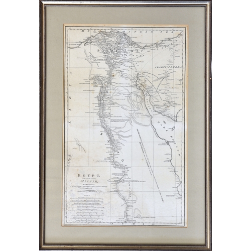 363 - Antique map of Egypt, Egypt called in the Country Missir" by J.B. Danville, engraved by J. Cook... 