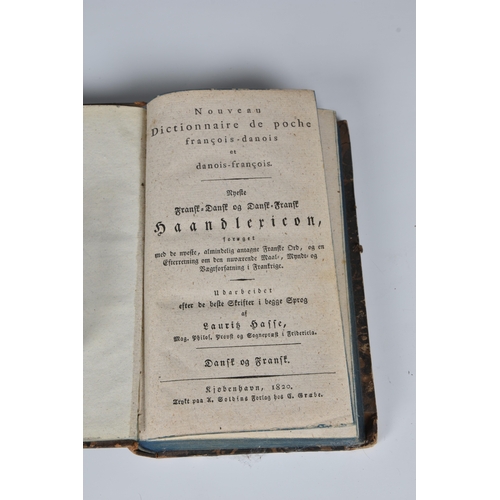 380 - Early 19th century French-Swedish dictionary and lexicon, comprising 'Nouveau Dictionnaire Portatif ... 