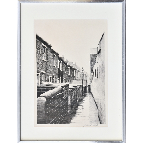 386 - Stuart Walton (British, b.1933), Back of Terraced Houses, lithograph, signed and dated '73 in print ... 