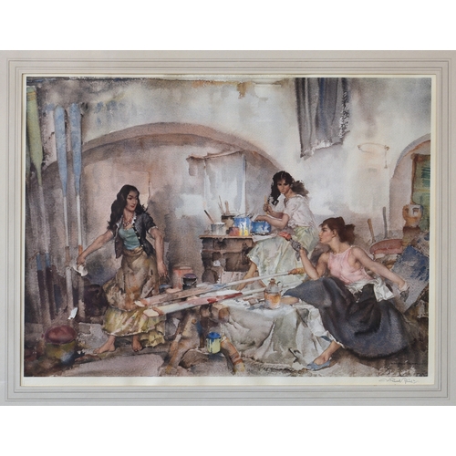 403 - Sir William Russell Flint RA, PRWS, RSW (Scottish, 1880-1969), A Question of Colour, 1961, colour re... 