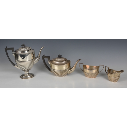 431 - A sterling silver four piece tea and coffee service by Birks of Canada, marked 'Birks Sterling', ear... 