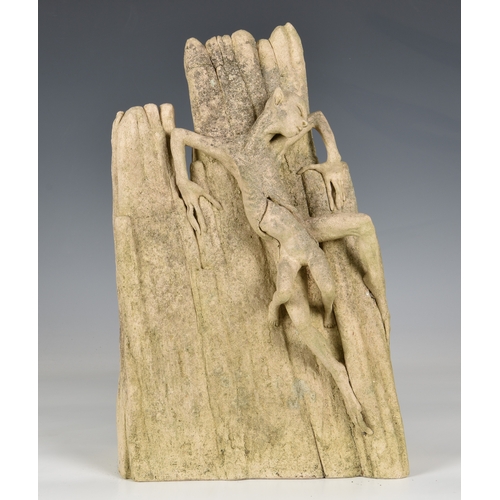 46 - A stoneware mythological sculpture by Neil Dalrymple (British, b.1949), signed and dated 1976 to low... 