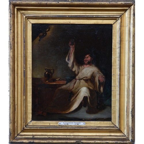 468 - Attributed to Alexander George Fraser (British, 1786-1865), The Merry Monk, oil on canvas, unsigned,... 