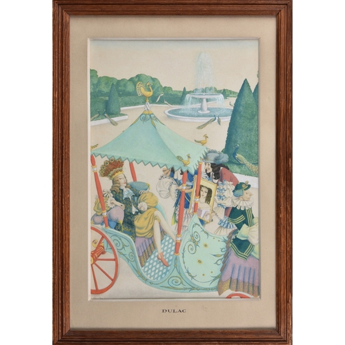 472 - Edmund Dulac (French, 1882-1953), 'King of the Peacocks', watercolour, signed lower left, titled and... 