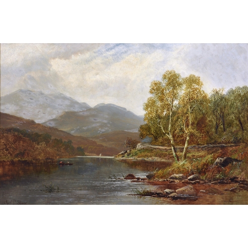 492 - Charles P. Shaw (British, late 19th century), Pair of River Landscapes, oil on canvas, signed lower ... 