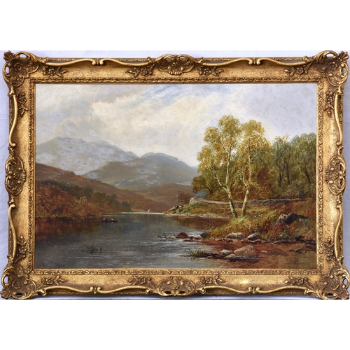 492 - Charles P. Shaw (British, late 19th century), Pair of River Landscapes, oil on canvas, signed lower ... 