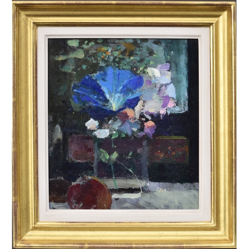 500 - Fred Cuming RA (British, 1930-2022), Morning Glory, oil on hardboard, signed lower left, inscribed w... 