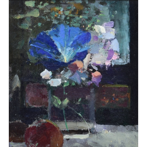 500 - Fred Cuming RA (British, 1930-2022), Morning Glory, oil on hardboard, signed lower left, inscribed w... 