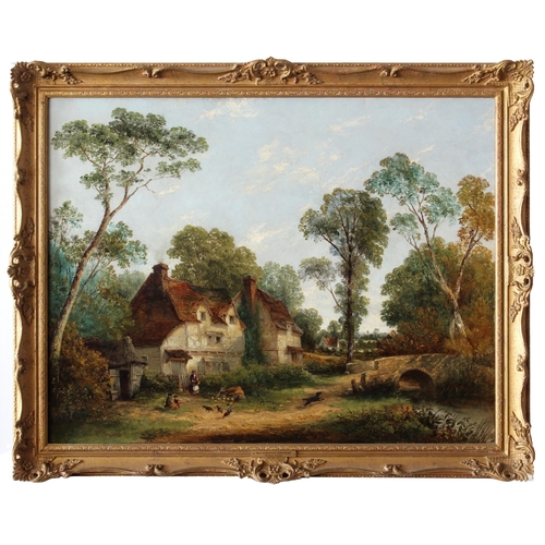 717 - Thomas J. Frowd (British, active 1847-1864), 'Near Streatley, Berkshire', oil on canvas, signed lowe... 