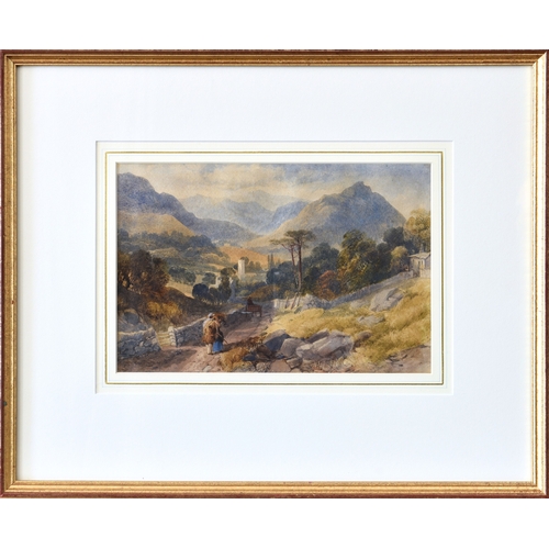 736 - James Burrell Smith (British, 1822-1897), "Grasmere from the Old Road", watercolour, signe... 