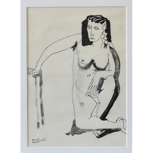 739 - Bengt Lindstrom (Swedish, 1925-2008), three ink drawings of Female Nudes, all signed and one dated 1... 