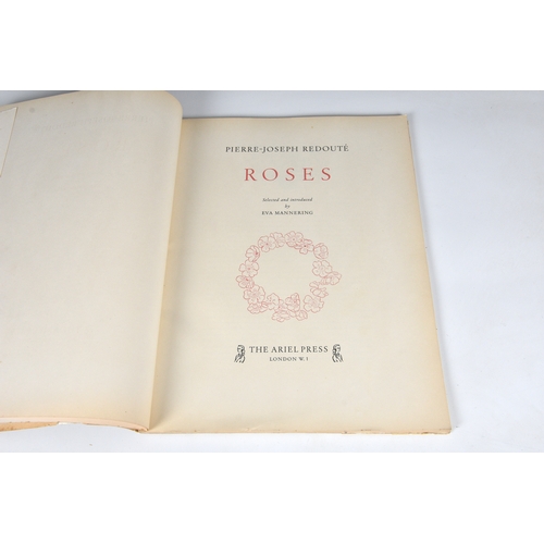 373 - Pierre-Joseph Redouté, two volumes - 'Fruits and Flowers' and 'Roses', The Ariel Press, 1955 and 195... 