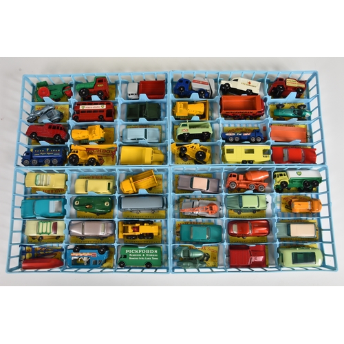 105 - A Matchbox Series Collector's Case containing 48 Matchbox 1-75 Series diecasts late 1960s, the vinyl... 