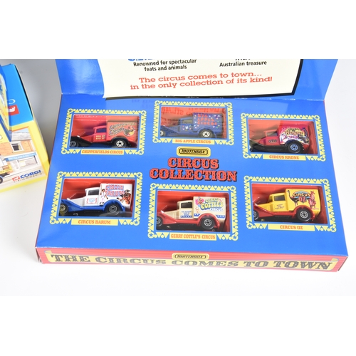 195 - A small collection of die-cast vehicles to include a boxed Britains Ferguson TE 20 Tractor 8711; Mat... 