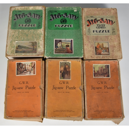 200 - Railwayana - GWR - Great Western Railway - Boxed Jig-Saw puzzles to include The Model Railway; Picca... 