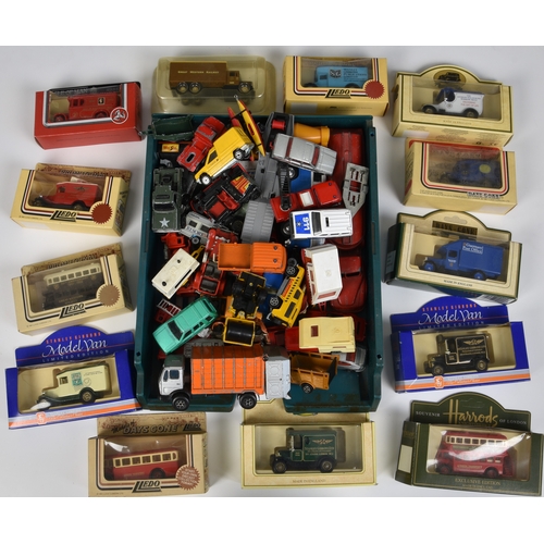 204 - A collection of various die-cast vehicles to include boxed Lledo, with a Lledo Days Gone By Brewing ... 