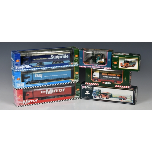 35 - A Corgi Limited Edition Eddie Stobart Ltd 30th Anniversary 1970-2000 box set (76901) together with G... 