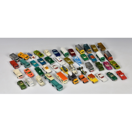 52 - A collection of Matchbox playworn 1:64 Scale Diecast Vehicles, private, commercial, competition and ... 