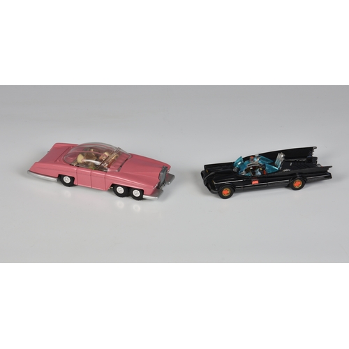 91 - Two Dinky and Corgi Toys TV related diecast toys comprising a Dinky 100 Lady Penelope's  FAB 1 Thund... 