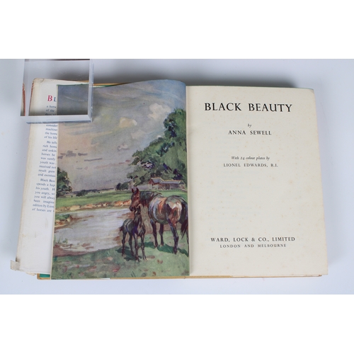 583 - Black Beauty by Anna Sewell, 1st edition, 1954, together with 'Alice in Wonderland and through the L... 