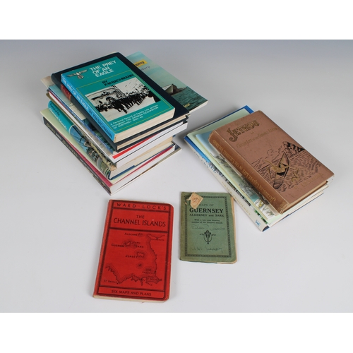 641 - A collection of Channel Island related books etc to include Guernsey under German rule, Durand; two ... 