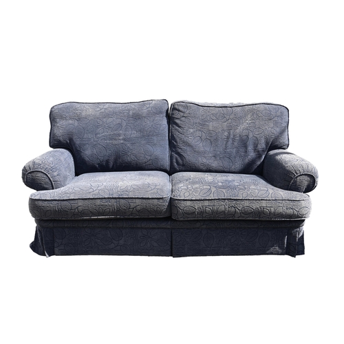 654 - A pair of modern two seater sofas 72 x 35in. (182.8 x 88.9cm.), 30in. (76.2cm.) high.