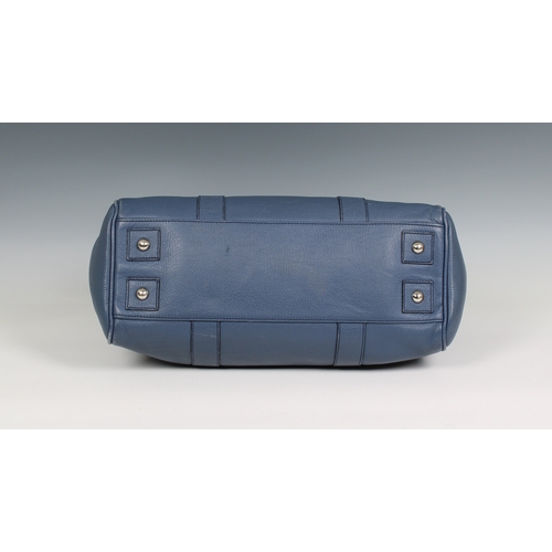 645 - Mulberry - A slate blue Bayswater handbag crafted from grained slate blue leather (T150 slate blue),... 