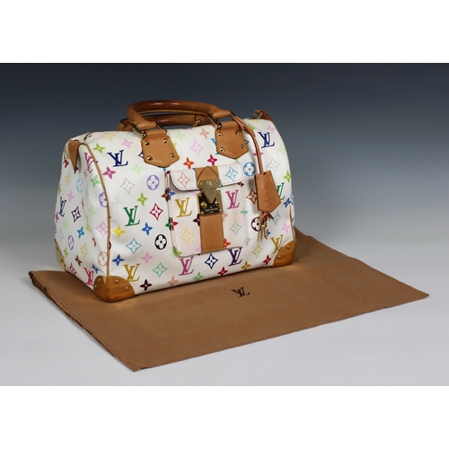 649 - Louis Vuitton monogram multicoloured Speedy 30 handbag white and multicolour monogram canvas, with b... 