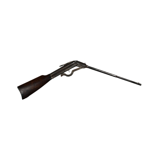 237 - A German DRGM 0.177 air rifle octagonal to round barrel, brake barrel load, overall length 35in. (89... 